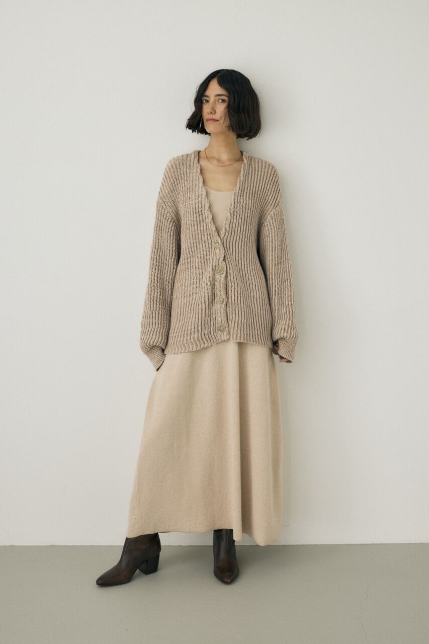 MOUSSY「ノースリーブニットワンピース　オーガニックコットン使用」|ワンピース|