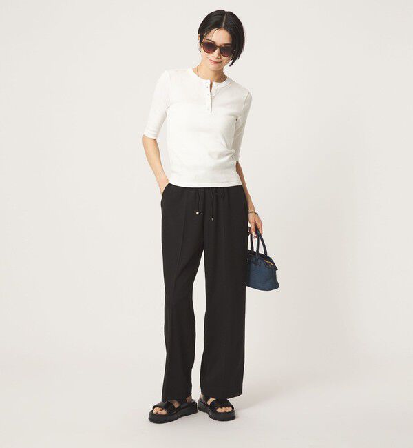 UNITED ARROWS green label relaxing「＜Robert P. Miller＞ヘンリーネック 5分袖 プルオーバー カットソー」|Tシャツ・カットソー|