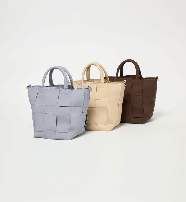 UNITED ARROWS green label relaxing「2WAY 編込み 巾着 トートバッグ / ショルダーバッグ」|ショルダー・メッセンジャー|