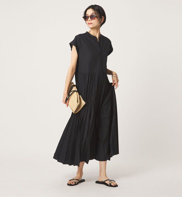 UNITED ARROWS green label relaxing「【結論シリーズ】全方位映えプリーツワンピ［size SHORT/TALLあり］」|ワンピース|