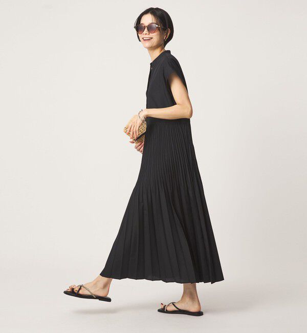 UNITED ARROWS green label relaxing「【結論シリーズ】全方位映えプリーツワンピ［size SHORT/TALLあり］」|ワンピース|