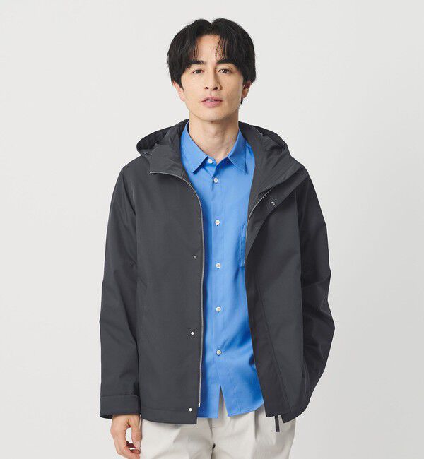 BEAUTY&YOUTH UNITED ARROWS「W/R POLY フーディ ブルゾン」|その他|NAVY