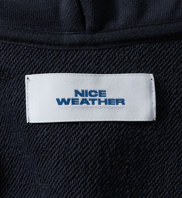 NICE WEATHER「＜NICE WEATHER＞ロゴスウェット ジップパーカ 2」|パーカー|