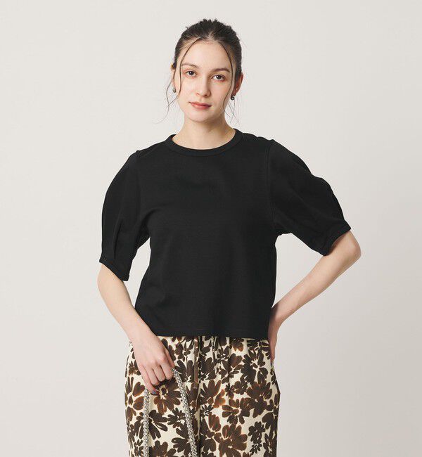 BEAUTY&YOUTH UNITED ARROWS「コットンスムース タック ショートスリーブ プルオーバー」|Tシャツ・カットソー|