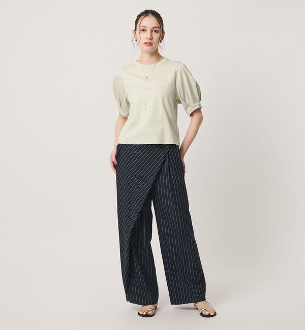 BEAUTY&YOUTH UNITED ARROWS「コットンスムース タック ショートスリーブ プルオーバー」|Tシャツ・カットソー|