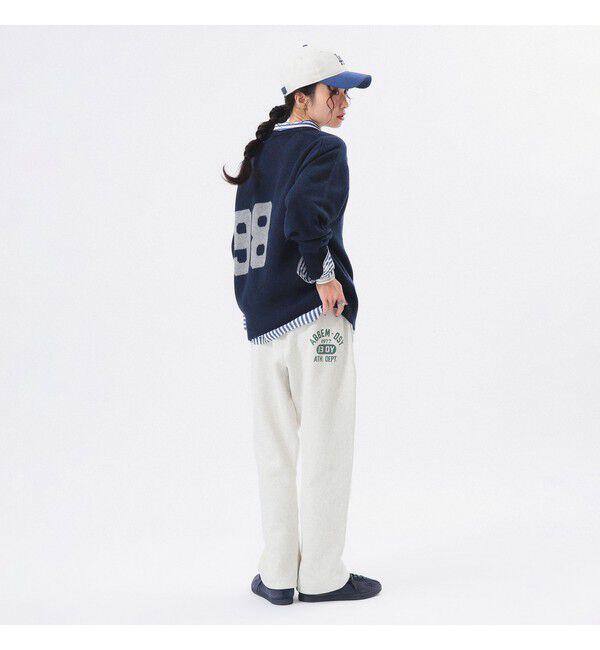 BEAMSBOY「【別注】Champion / バックプリント リバースウィーブ(R) スウェット パンツ」|チノ|