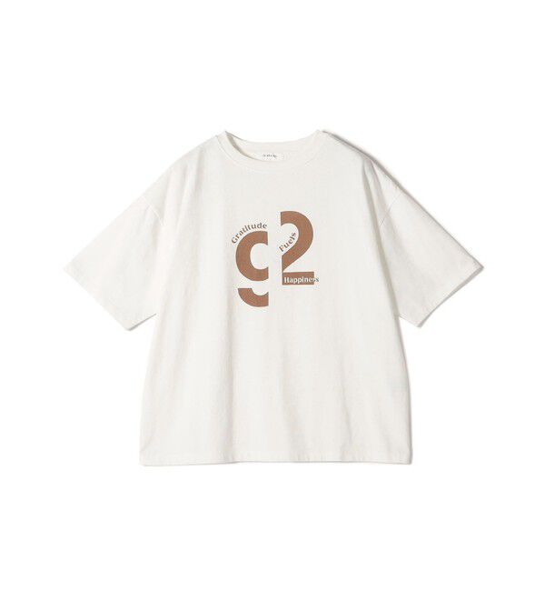 SHIPS for women「《一部追加予約》【SHIPS別注】81BRANCA:ロゴ 5分袖 TEE」|Tシャツ・カットソー|