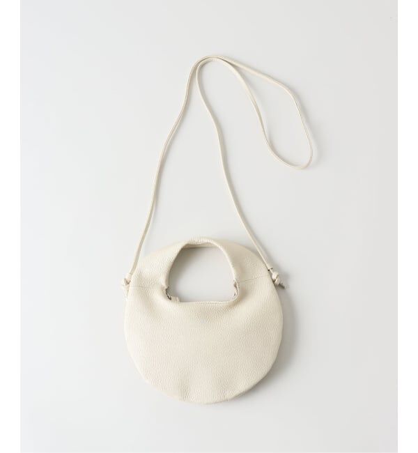  「【blancle/ ブランクレ】S.LEATHER ROUND MINI 2WAY BAG」|ショルダー・メッセンジャー|キャメル