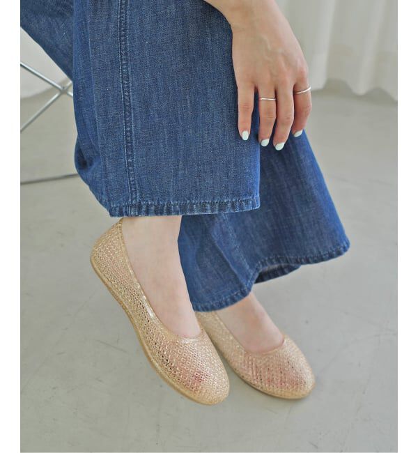 SLOBE IENA「《別注カラーあり/予約》MOHI/モヒ メッシュフラットシューズ 3-2533- PVC」|パンプス|
