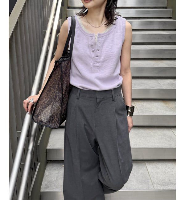 JOURNAL STANDARD「別注【FAITH MILLS CORP】ワッフルガゼットPOヘンリータンクトップ」|Tシャツ・カットソー|