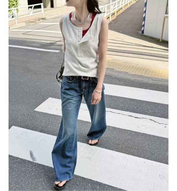 JOURNAL STANDARD「別注【FAITH MILLS CORP】ワッフルガゼットPOヘンリータンクトップ」|Tシャツ・カットソー|