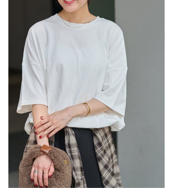 JOURNAL STANDARD relume「《追加》ギャザーヘムショートスリーブTシャツ」|Tシャツ・カットソー|