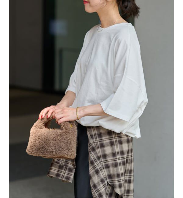JOURNAL STANDARD relume「《追加2》ギャザーヘムショートスリーブTシャツ」|Tシャツ・カットソー|