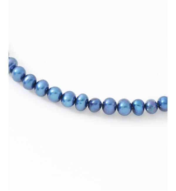 Lilas by Spick&Span「インディゴパール3mm60cmネックレス K10」|ネックレス|