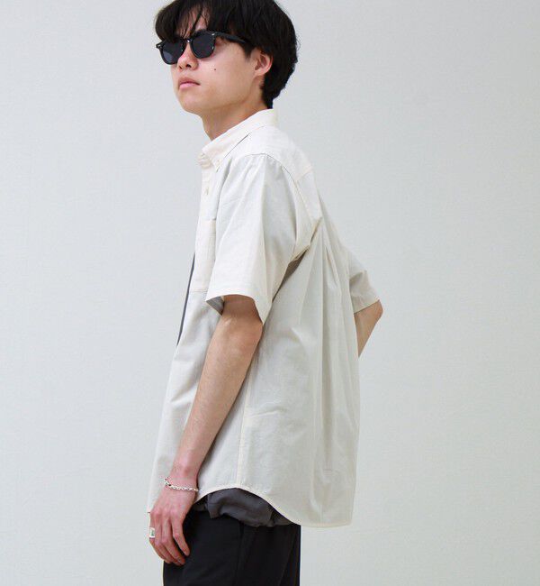GLOSTER「オーバーフローサッカーニットテープS/Sシャツ」|シャツ・ブラウス|