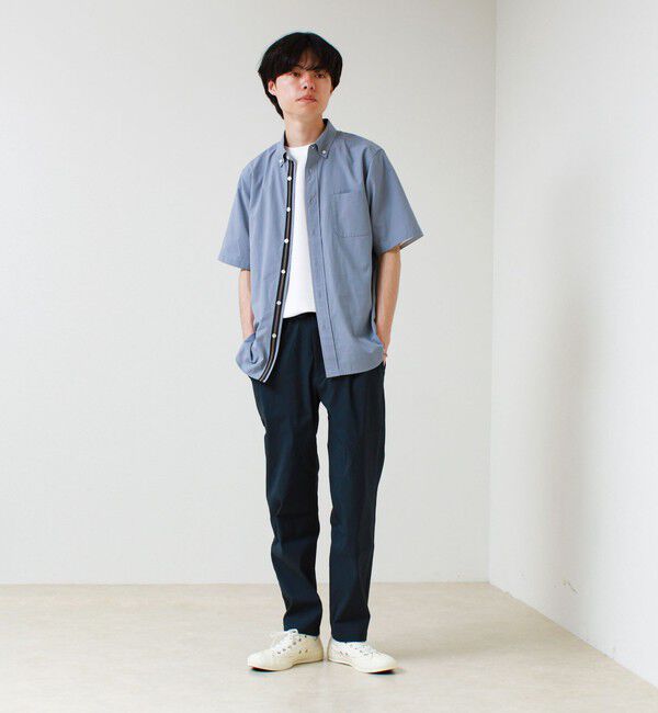 GLOSTER「オーバーフローサッカーニットテープS/Sシャツ」|シャツ・ブラウス|