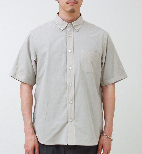 GLOSTER「オーバーフローサッカーニットテープS/Sシャツ」|シャツ・ブラウス|