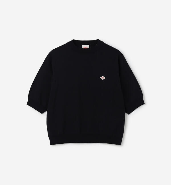DANTON「DANTON | 半袖クルーネックニット WOMEN」|ニット・セーター|
