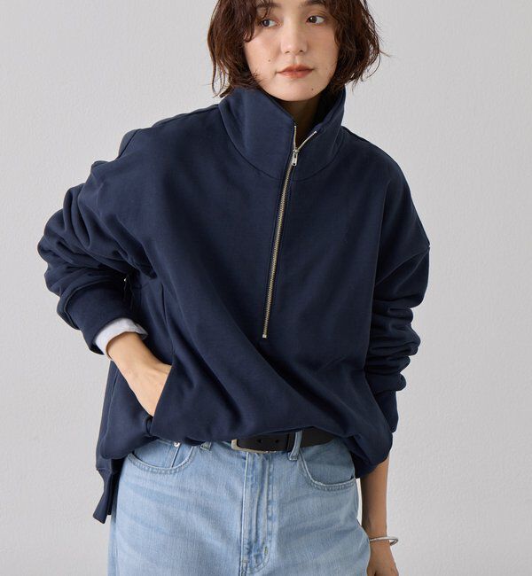  「【A・MONN】【セットアップ着用可能】ZIP SWEAT プルオーバー」|Tシャツ・カットソー|