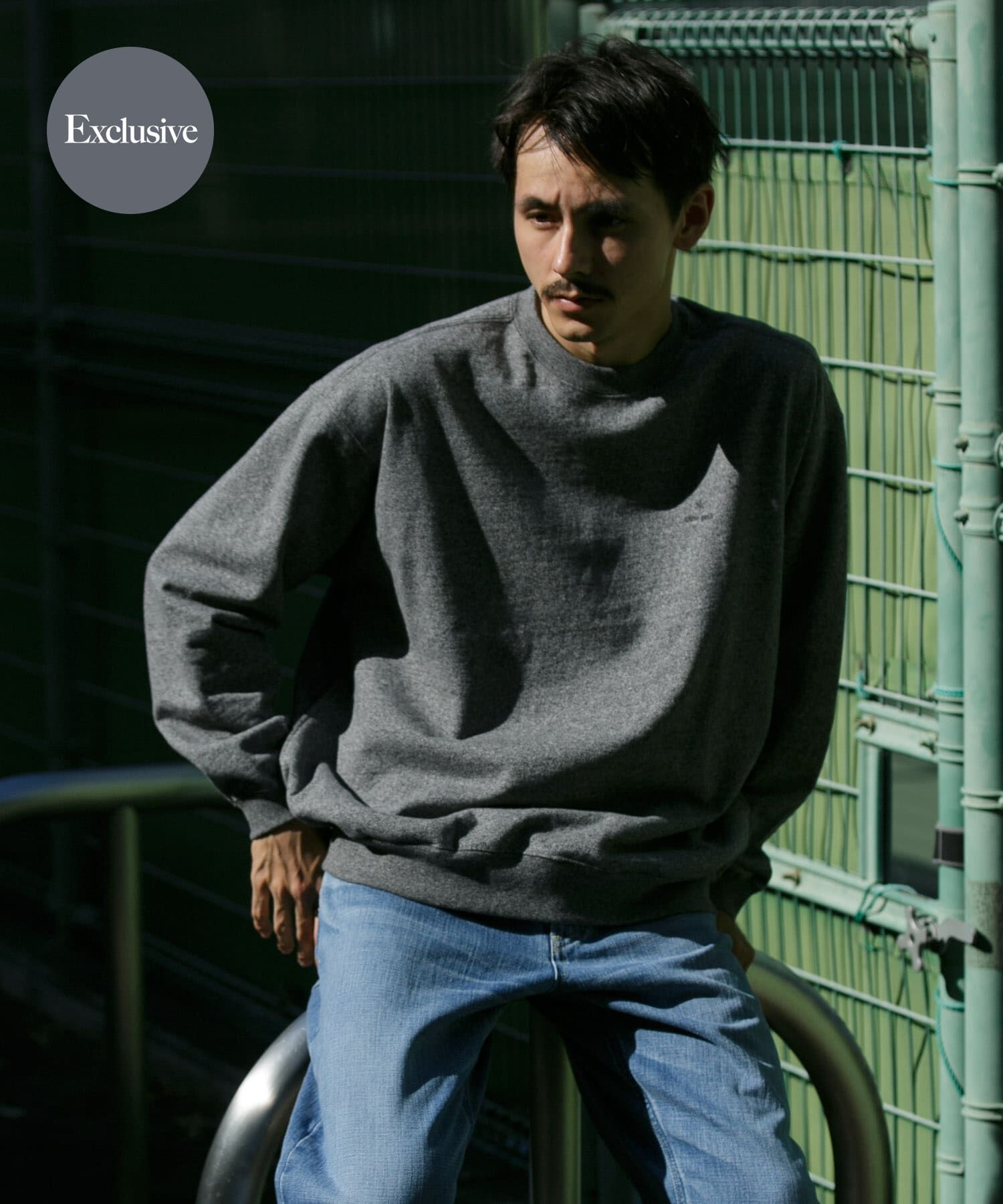 URBAN RESEARCH DOORS「『別注』Snow Peak Apparel&times;DOORS　RecycledCottonSweat」|スウェット・ジャージ|グレー