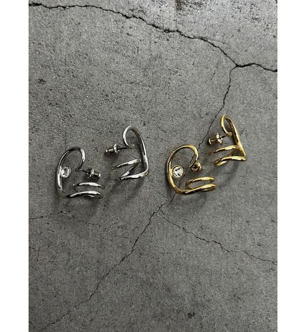 EMODA「アシンメトリースパイラルピアス」|ピアス|