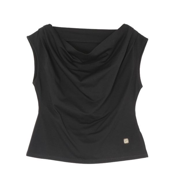 LAGUNAMOON「【接触冷感】オフショルドレープカットトップス」|Tシャツ・カットソー|