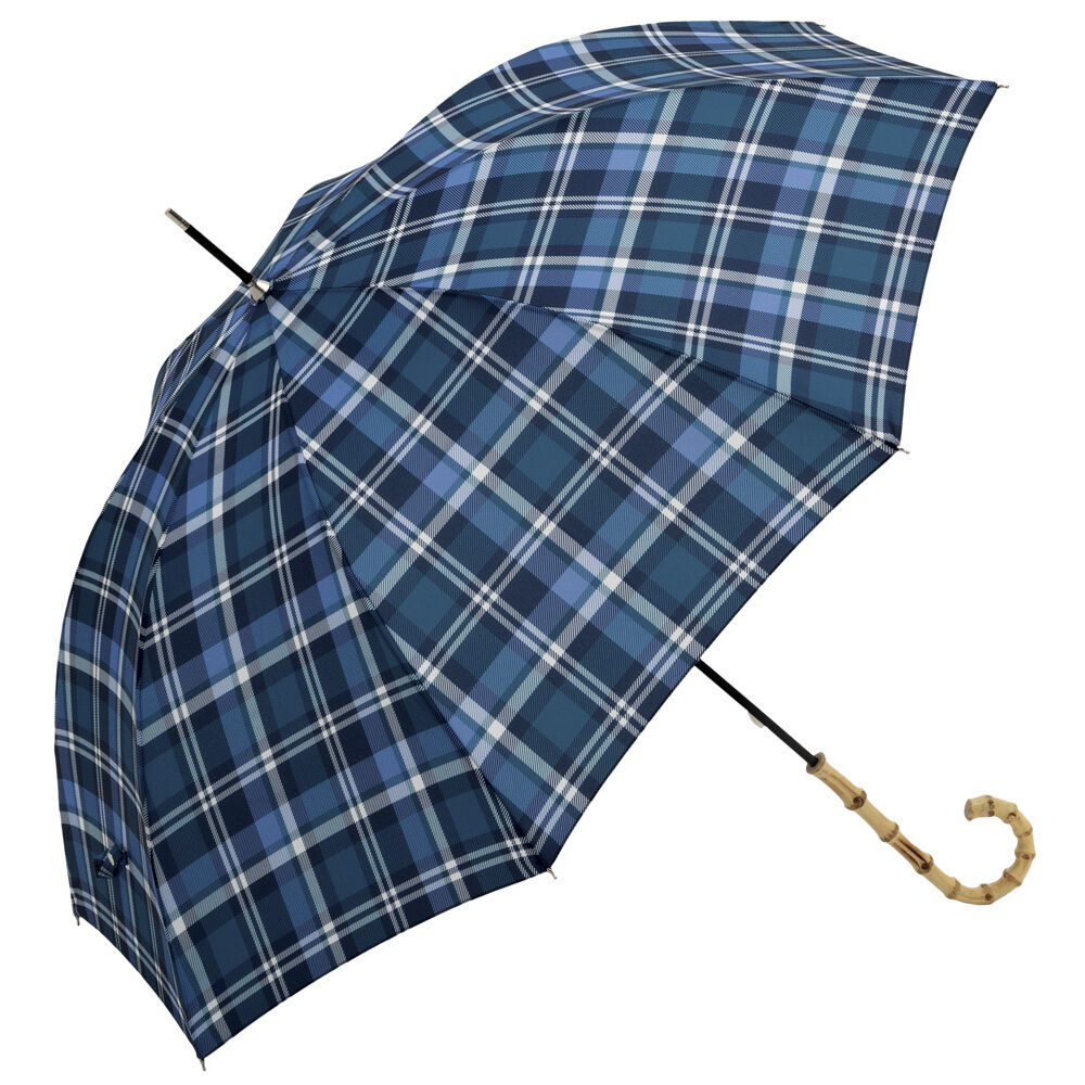 BACKYARD FAMILY「ビコーズ 傘 because 通販 雨傘 長傘 晴雨兼用 UVカット 日傘 58cm 58センチ」|傘|ブルー1