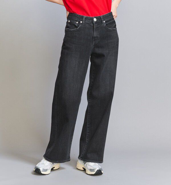 BEAUTY&YOUTH UNITED ARROWS「＜RED CARD＞35th Anniversary Wide デニムパンツ 2」|デニム|BLACK