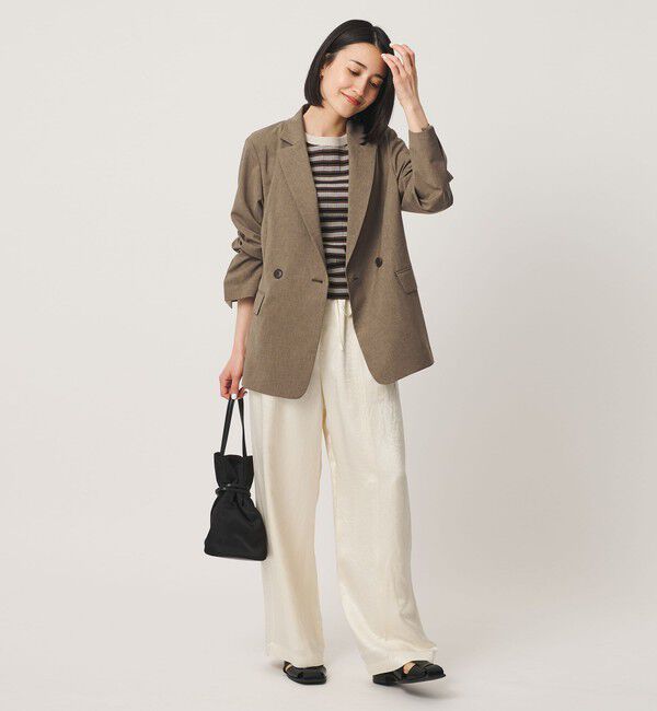 BEAUTY&YOUTH UNITED ARROWS「ポリエステル ダブルジャケット 吸水速乾 防シワ ウォッシャブル」|テーラードジャケット|