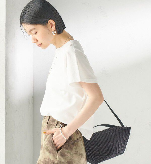 SHIPS for women「《一部追加予約》〈接触冷感〉ポンチ ドルマン TEE」|Tシャツ・カットソー|