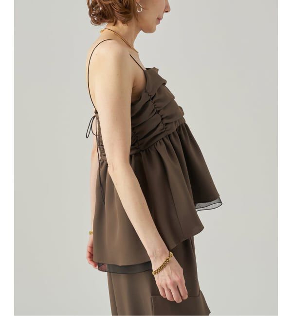 VERMEIL par iena「Tiered キャミトップ」|キャミソール|