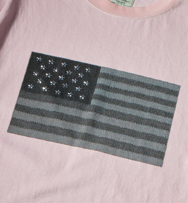  「【UNISEX】KOOKY'N スタースタッズフラッググラフィックTEE」|Tシャツ・カットソー|