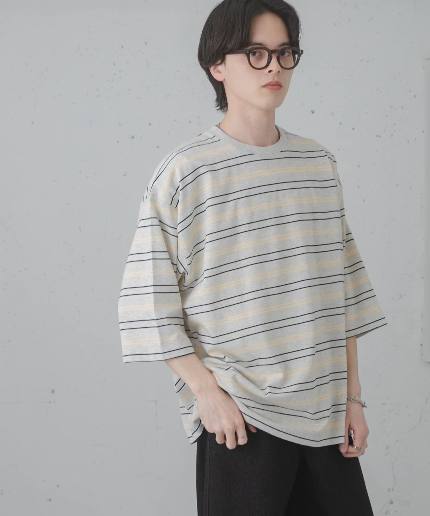 SENSE OF PLACE by URBAN RESEARCH「ボーダーエクストラルーズTシャツ」|Tシャツ・カットソー|