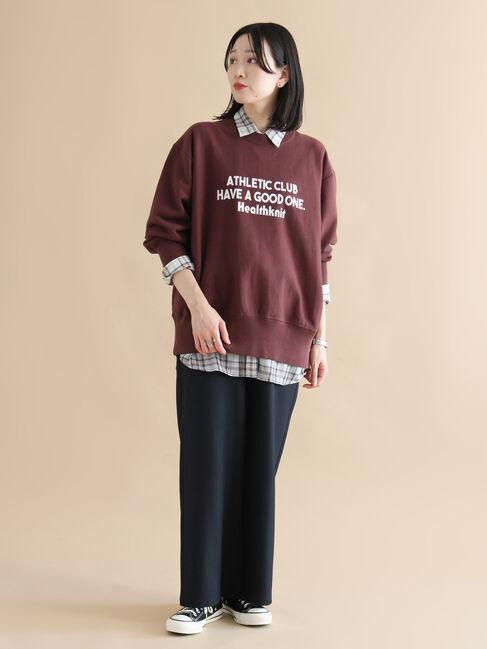 sm2rhythm「【Healthknit】ロゴクルーネックプルオーバー」|Tシャツ・カットソー|