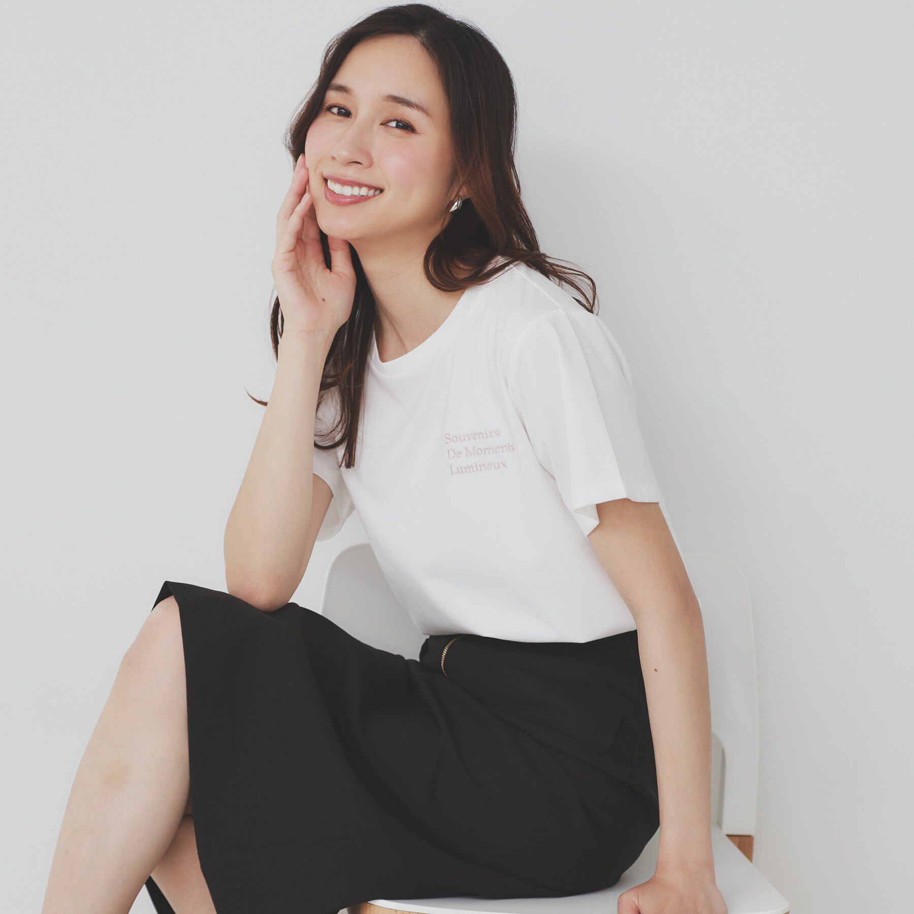 index「ロゴ刺繍Tシャツ【UV／接触冷感／洗濯機洗い可】」|Tシャツ・カットソー|