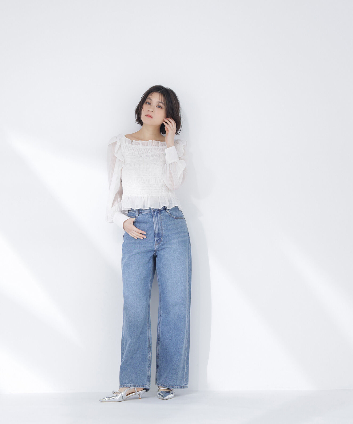  「ワイドストレートデニムパンツ」|その他|