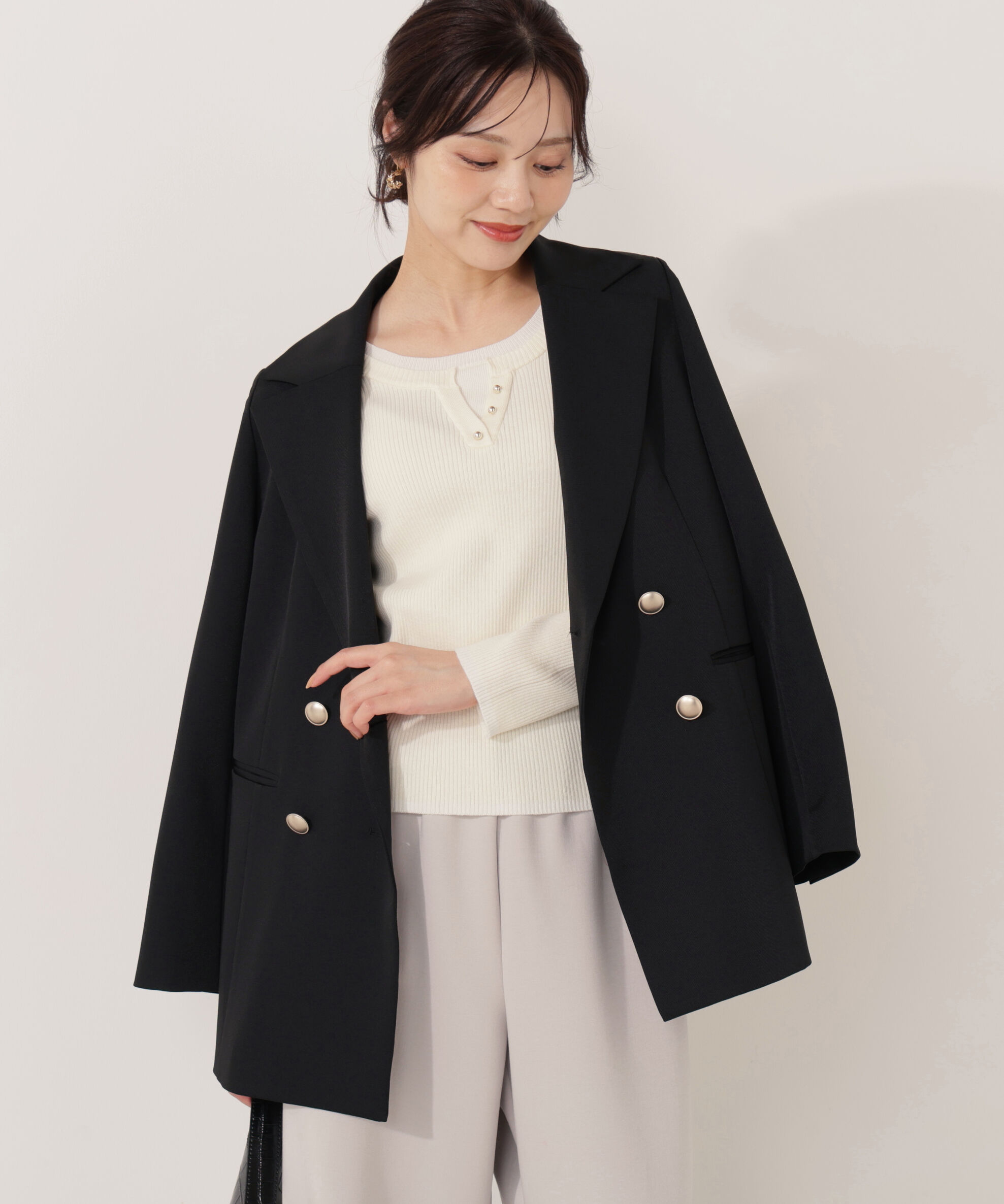 PROPORTION BODY DRESSING「ゴールド釦ダブルブレストジャケット 25AW」|その他|