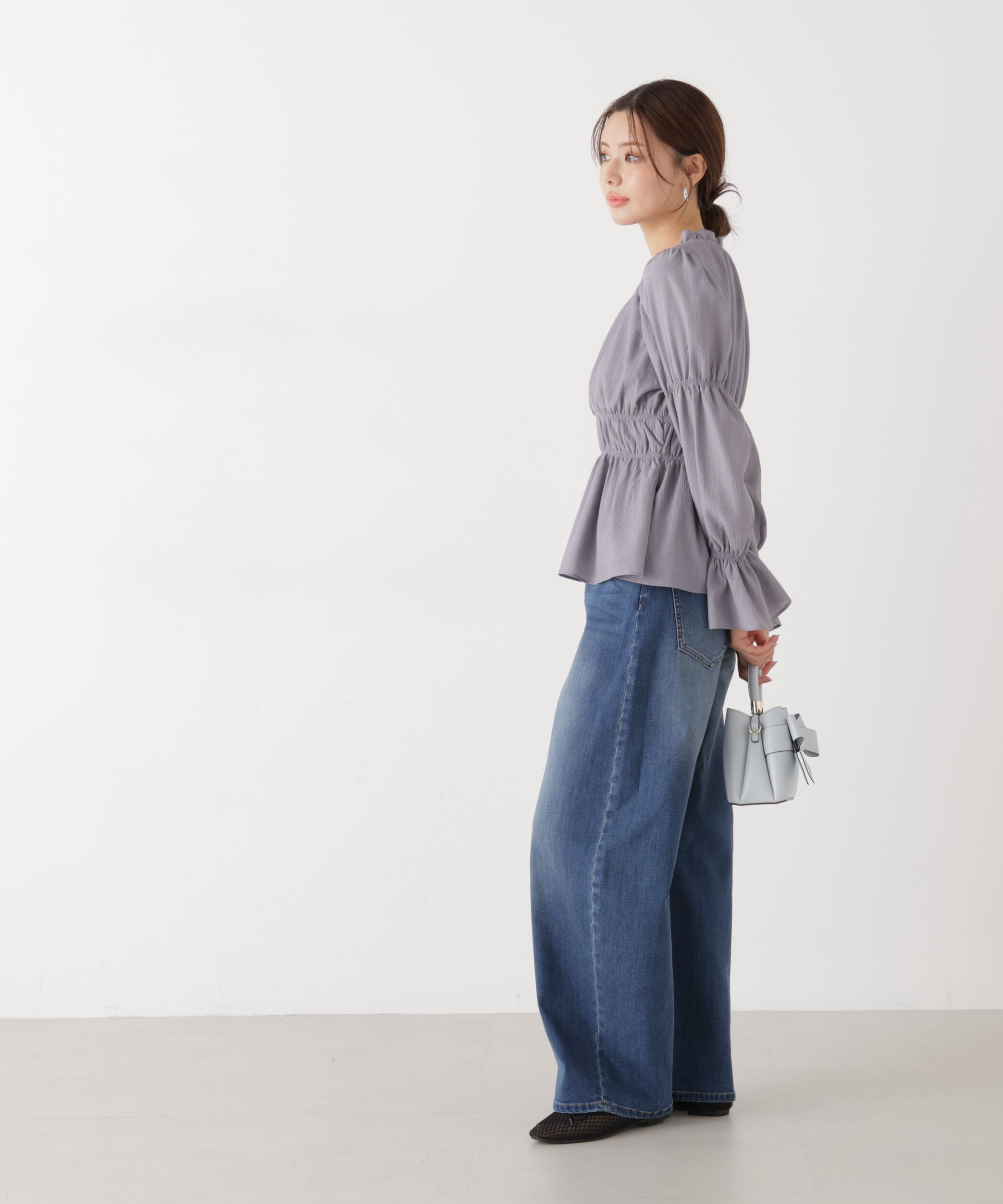 PROPORTION BODY DRESSING「ウエストシャーリングブラウス　26SS」|シャツ・ブラウス|