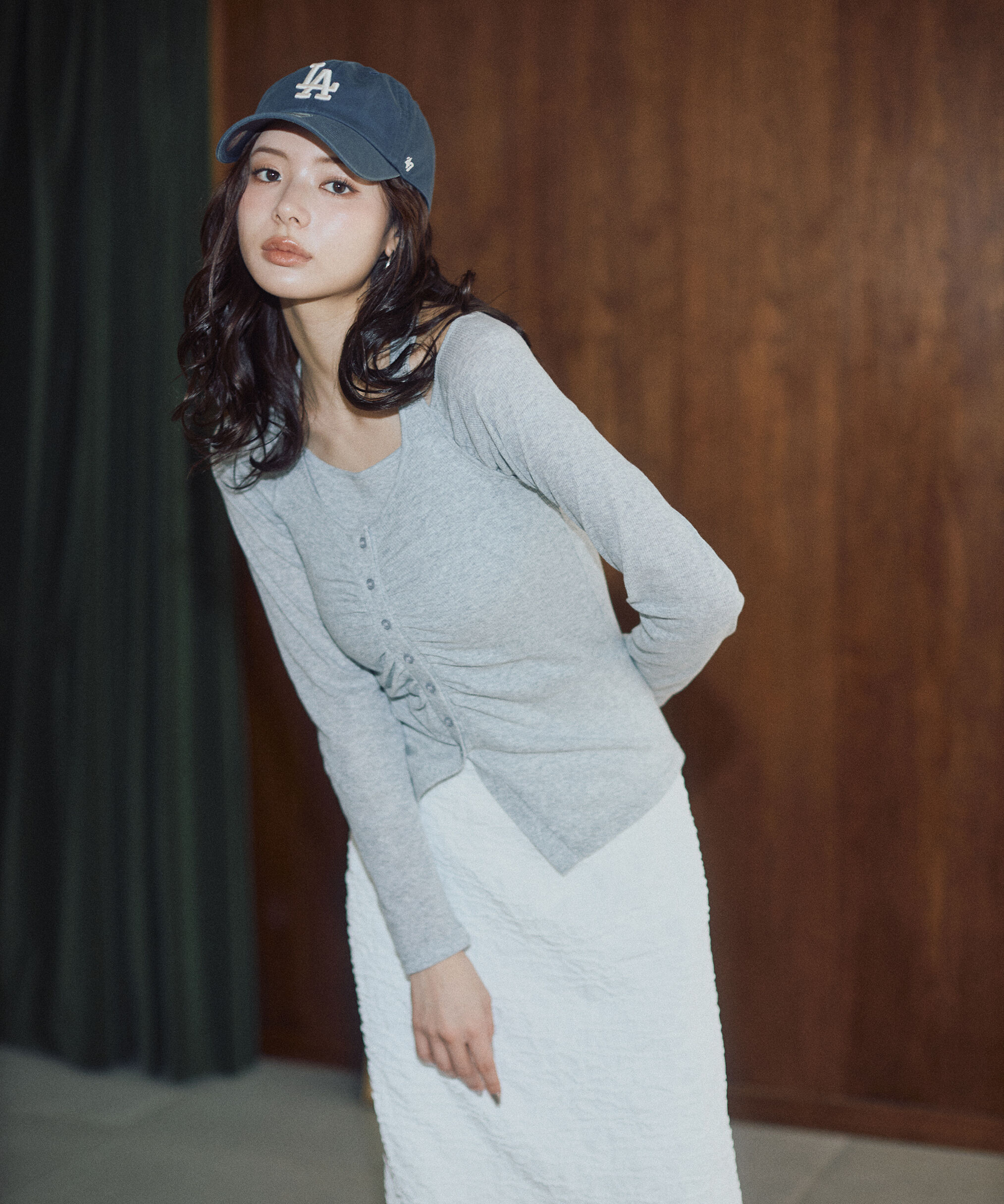PROPORTION BODY DRESSING「ジャガードナロースカート　26SS」|スカート|
