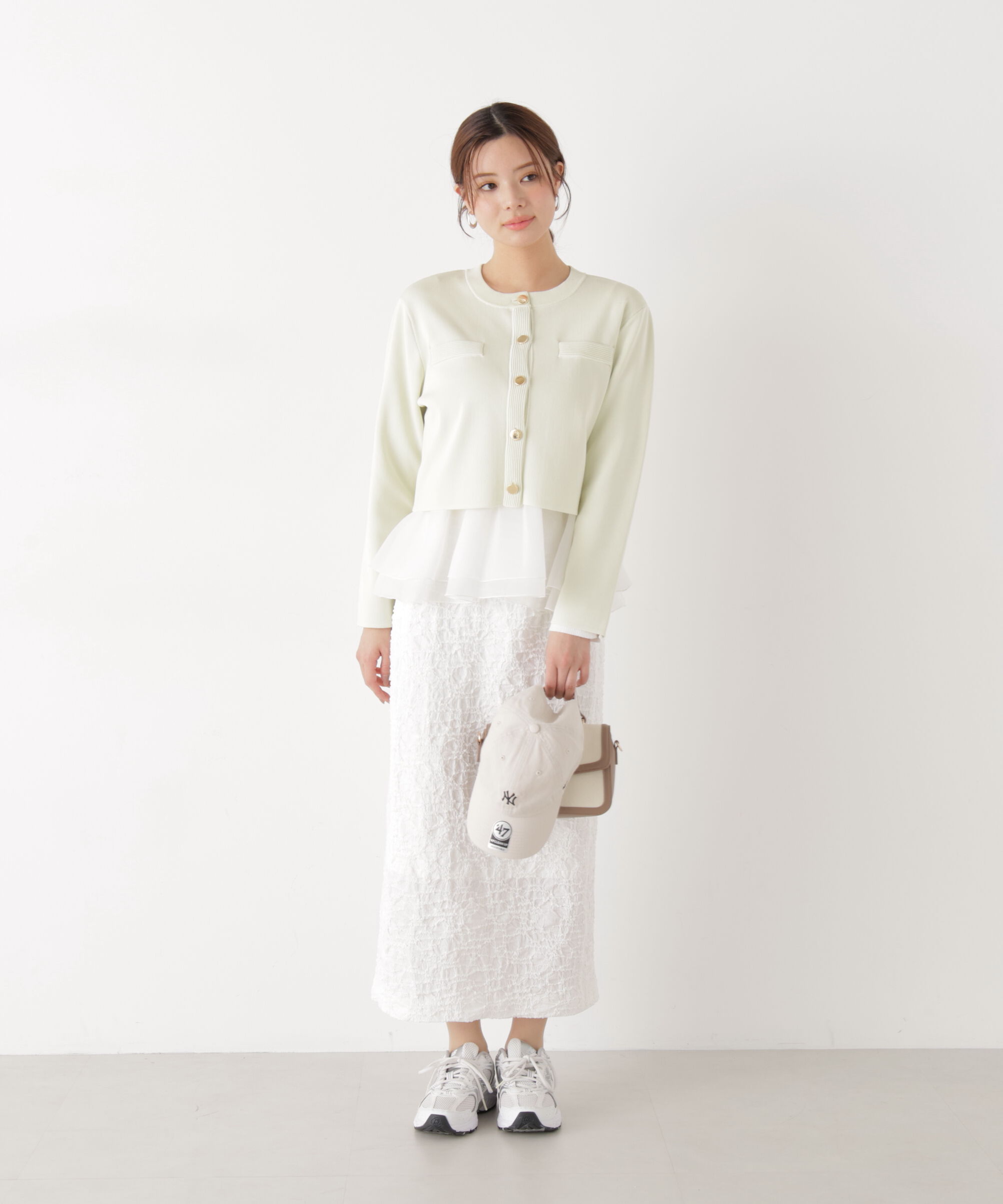 PROPORTION BODY DRESSING「ジャガードナロースカート　26SS」|スカート|