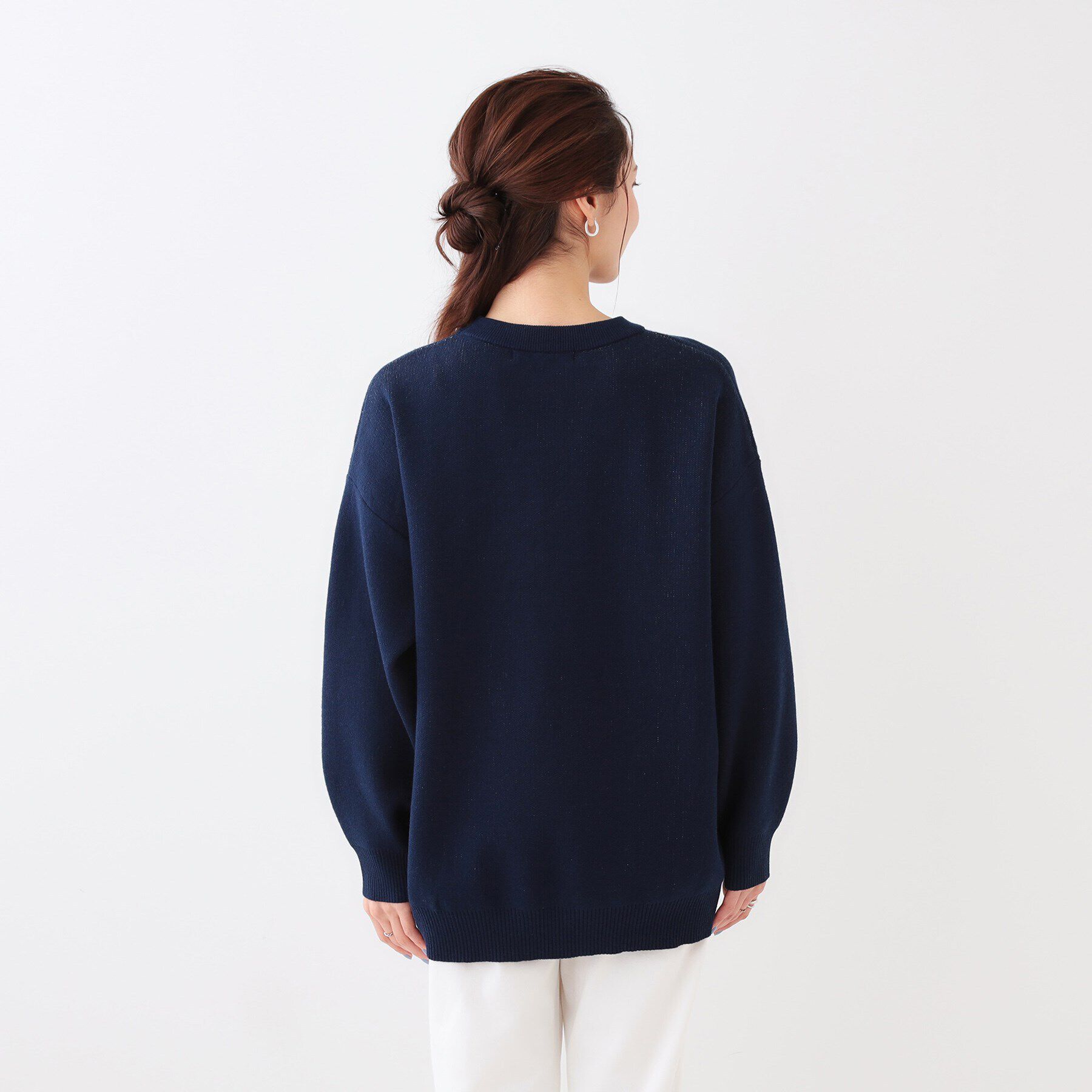 SHOO･LA･RUE「お花&times;ロゴ ゆるシルエットニット」|ニット・セーター|