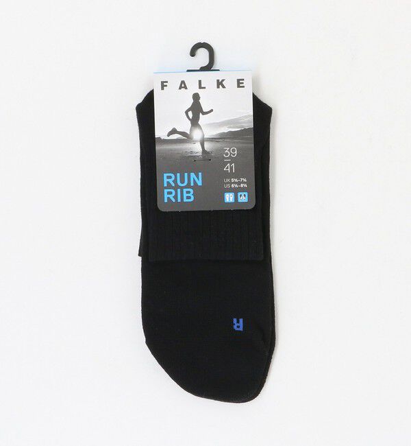 UNITED ARROWS「＜FALKE＞ RUN RIB SHORT SOCKS/ショート ソックス」|ソックス|BLACK