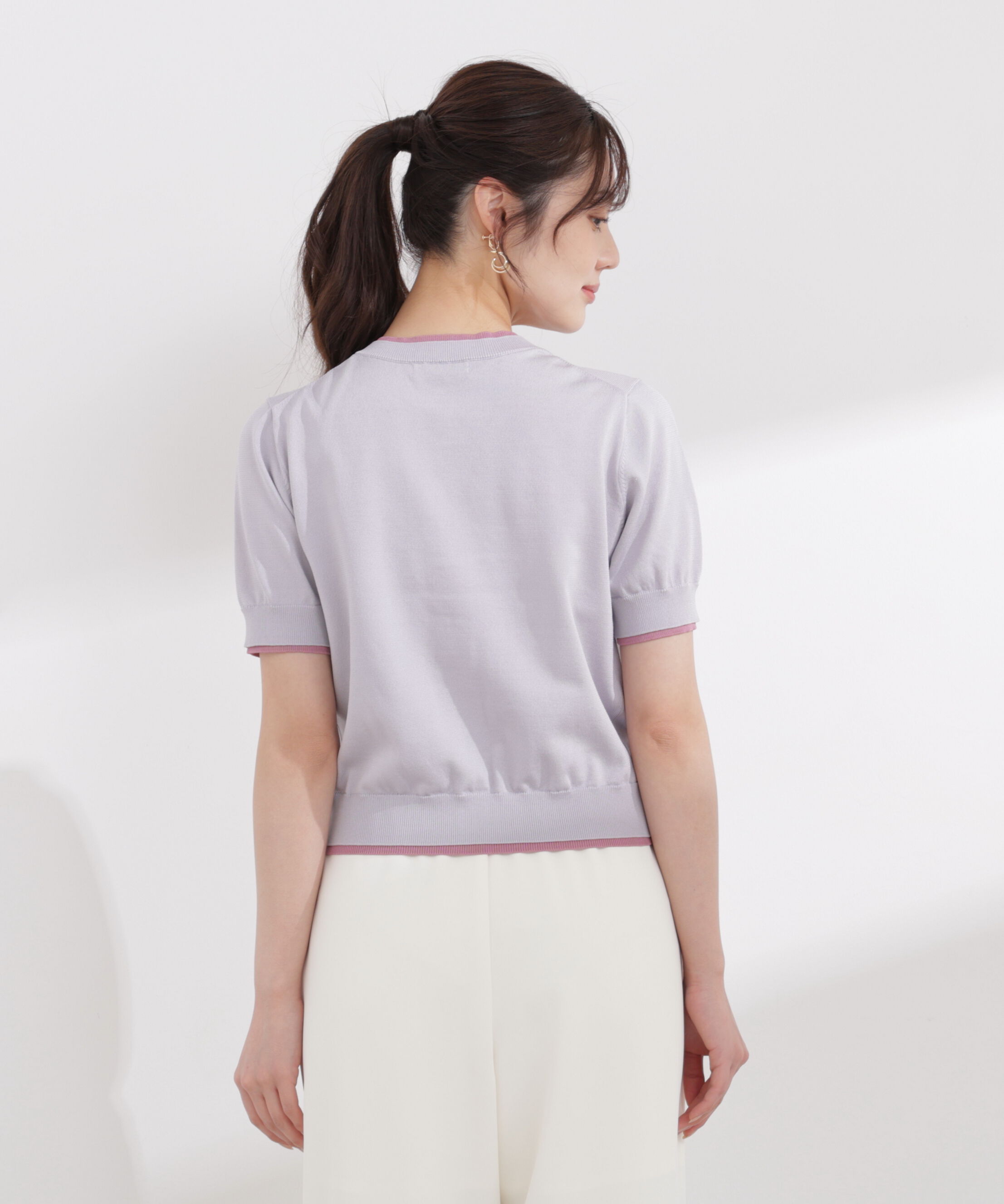 PROPORTION BODY DRESSING「〈a/mie〉配色カーディガン 26SS」|ニット・セーター|