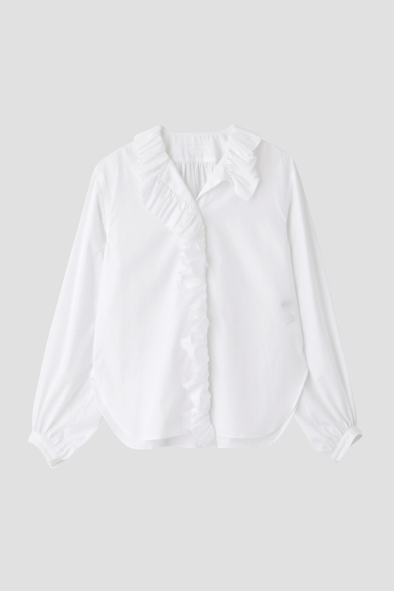 YLEVE 「YLEVE / BOURRIENNE  COTTON TYPEWRITER RUFFLE BLOUSE」|シャツ・ブラウス|