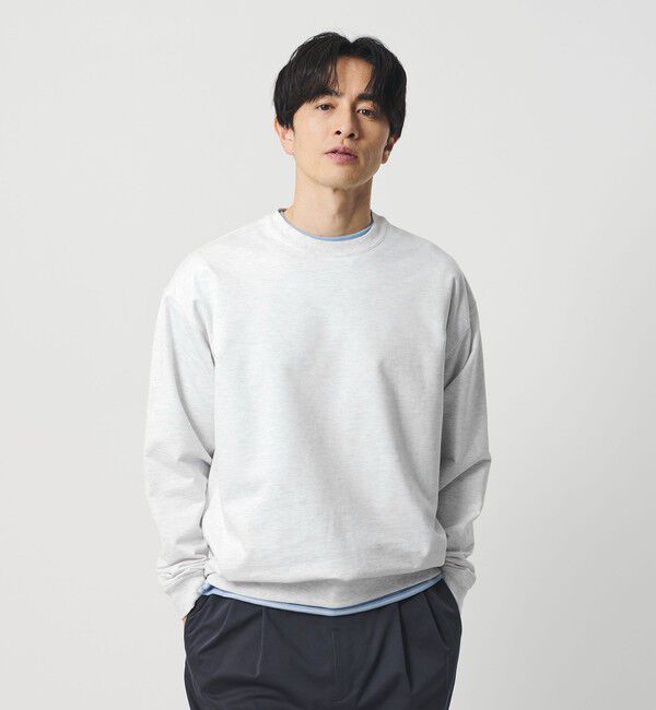 BEAUTY&YOUTH UNITED ARROWS「金政メリヤス 36G クルーネック スウェット -MADE IN JAPAN-」|Tシャツ・カットソー|LT.GRAY