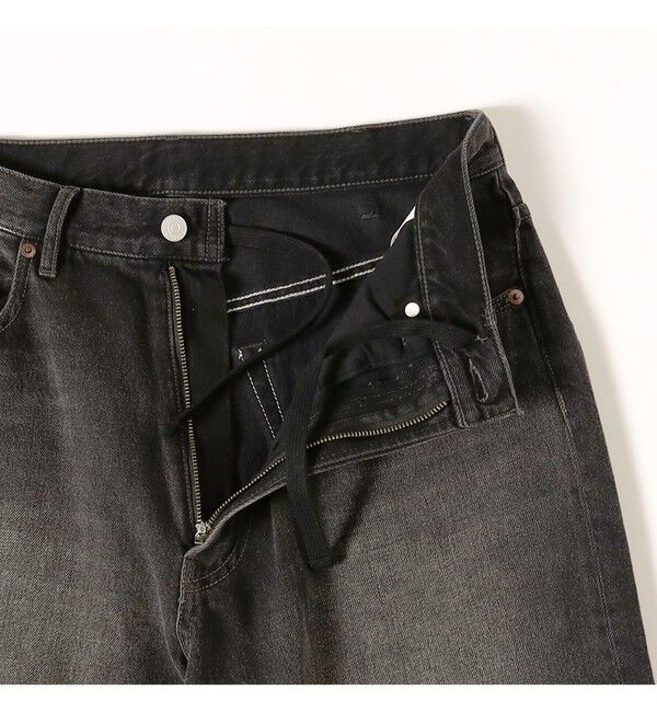 BEAMS「BEAMS｜Wide Denim Pants｜5ポケット ヴィンテージディテール｜スピンドル仕様 ベルトレス」|デニム|