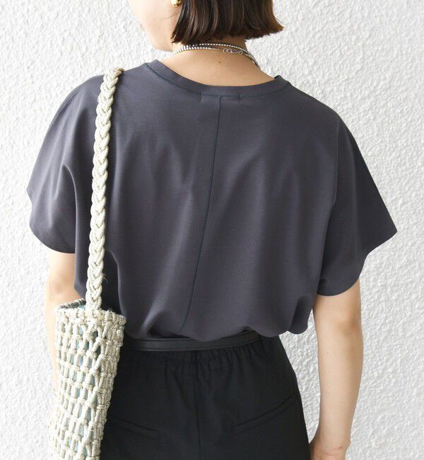 SHIPS for women「《一部追加予約》〈接触冷感〉ポンチ ドルマン TEE」|Tシャツ・カットソー|