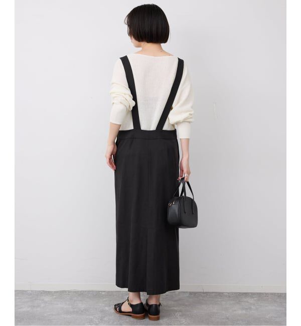 SLOBE IENA「《WEB限定/追加予約》アイラインフロントジップジャンパースカート」|ワンピース|