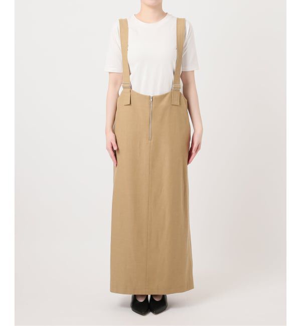 SLOBE IENA「《WEB限定/追加予約》アイラインフロントジップジャンパースカート」|ワンピース|