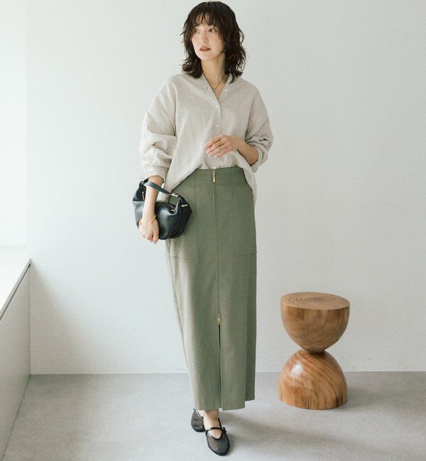 「予約【7色展開/日焼け・冷房対策/手洗い可】リネンワイドシャツ」|シャツ・ブラウス|